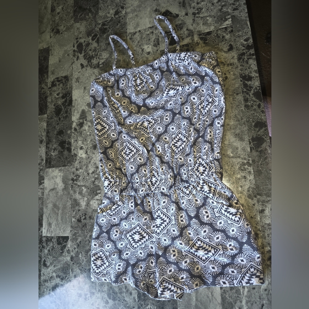 Old Navy Black and White Romper